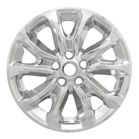 COAST2COAST 17", 5 V-Spoke, Chrome Plated, Plastic, Set Of 4, Not Compatible With Steel Wheels IWCIMP409X